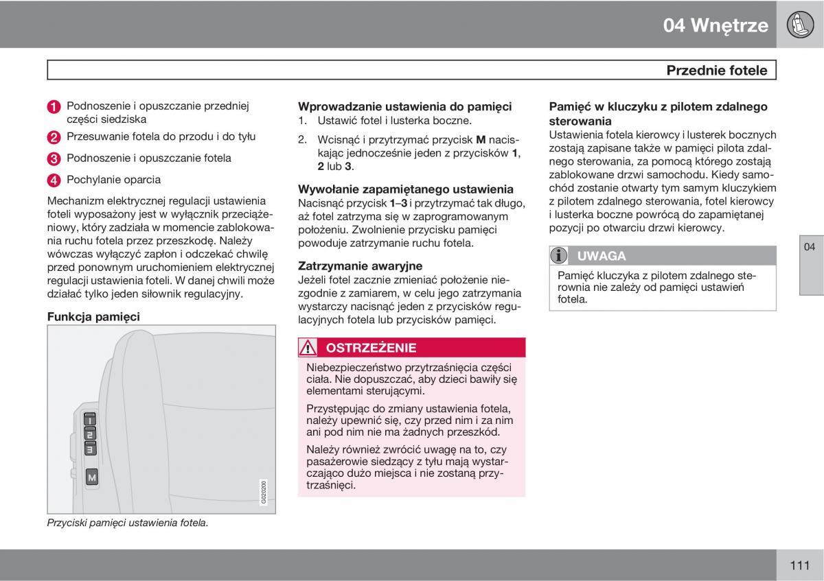 Volvo C70 M II 2 instrukcja obslugi / page 113