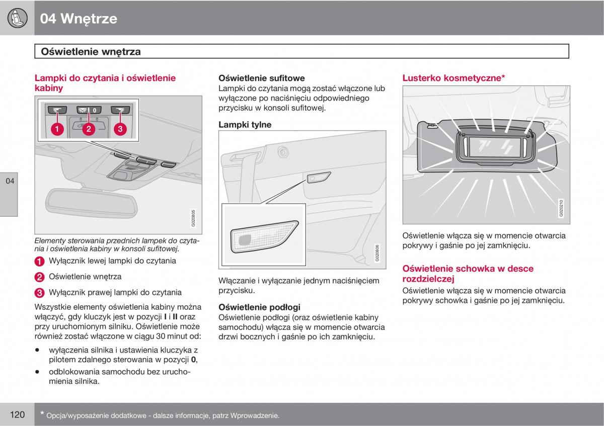 Volvo C70 M II 2 instrukcja obslugi / page 122