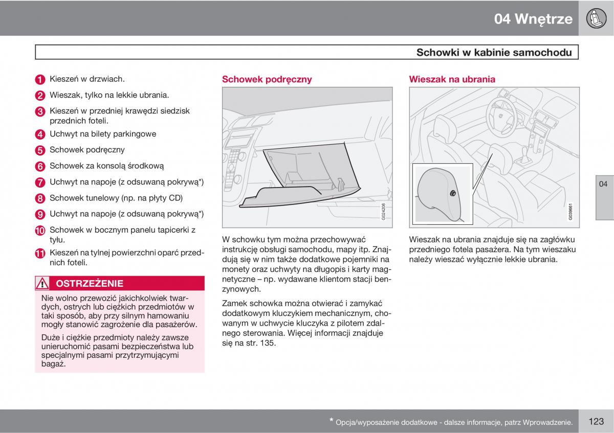 Volvo C70 M II 2 instrukcja obslugi / page 125