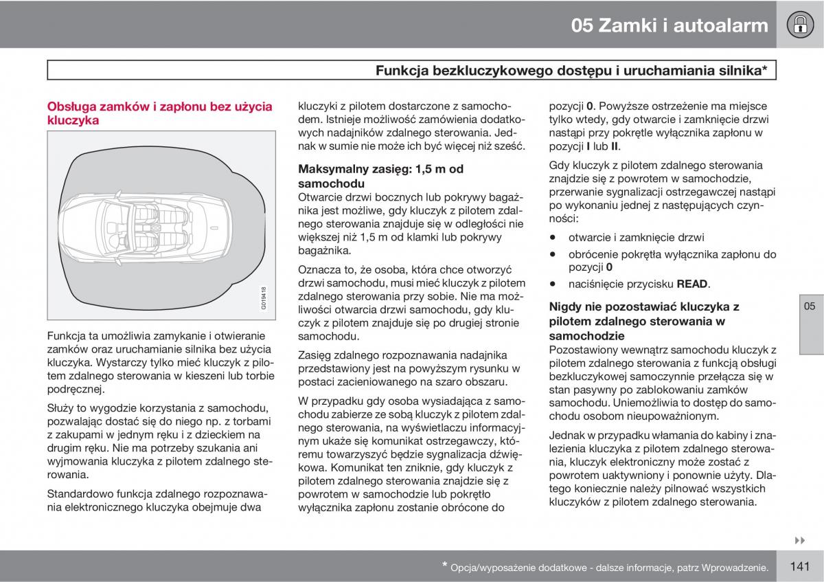 Volvo C70 M II 2 instrukcja obslugi / page 143