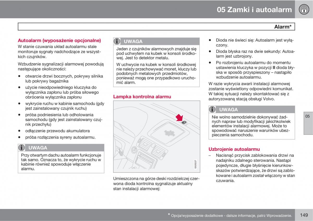 Volvo C70 M II 2 instrukcja obslugi / page 151