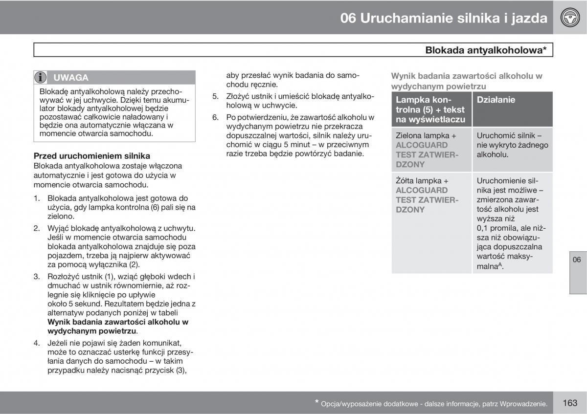 Volvo C70 M II 2 instrukcja obslugi / page 165