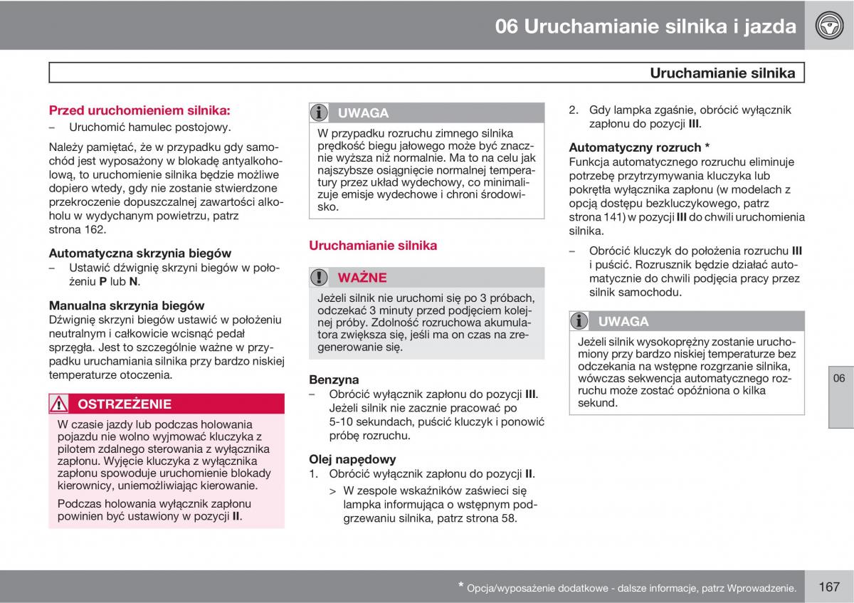 Volvo C70 M II 2 instrukcja obslugi / page 169