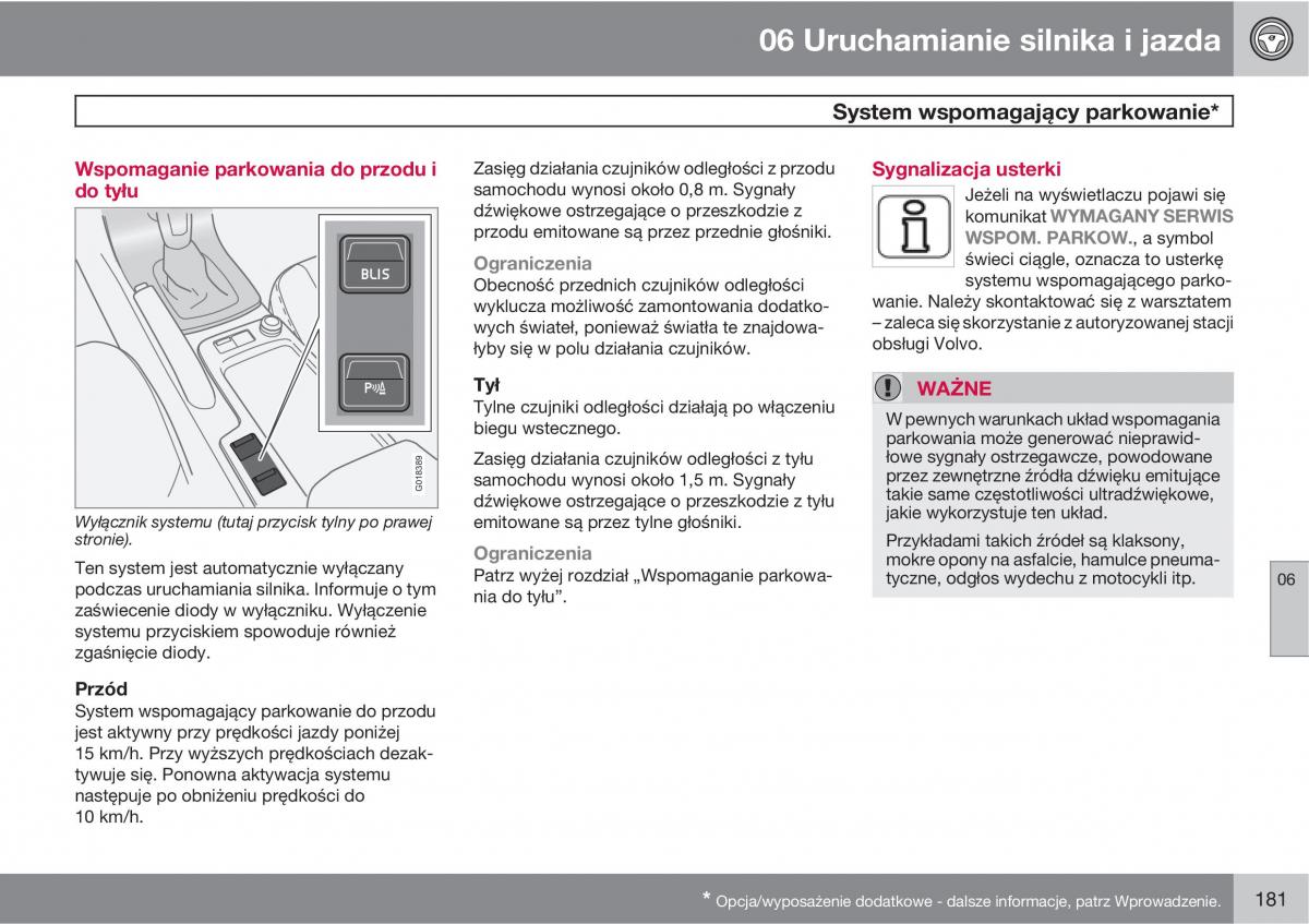 Volvo C70 M II 2 instrukcja obslugi / page 183