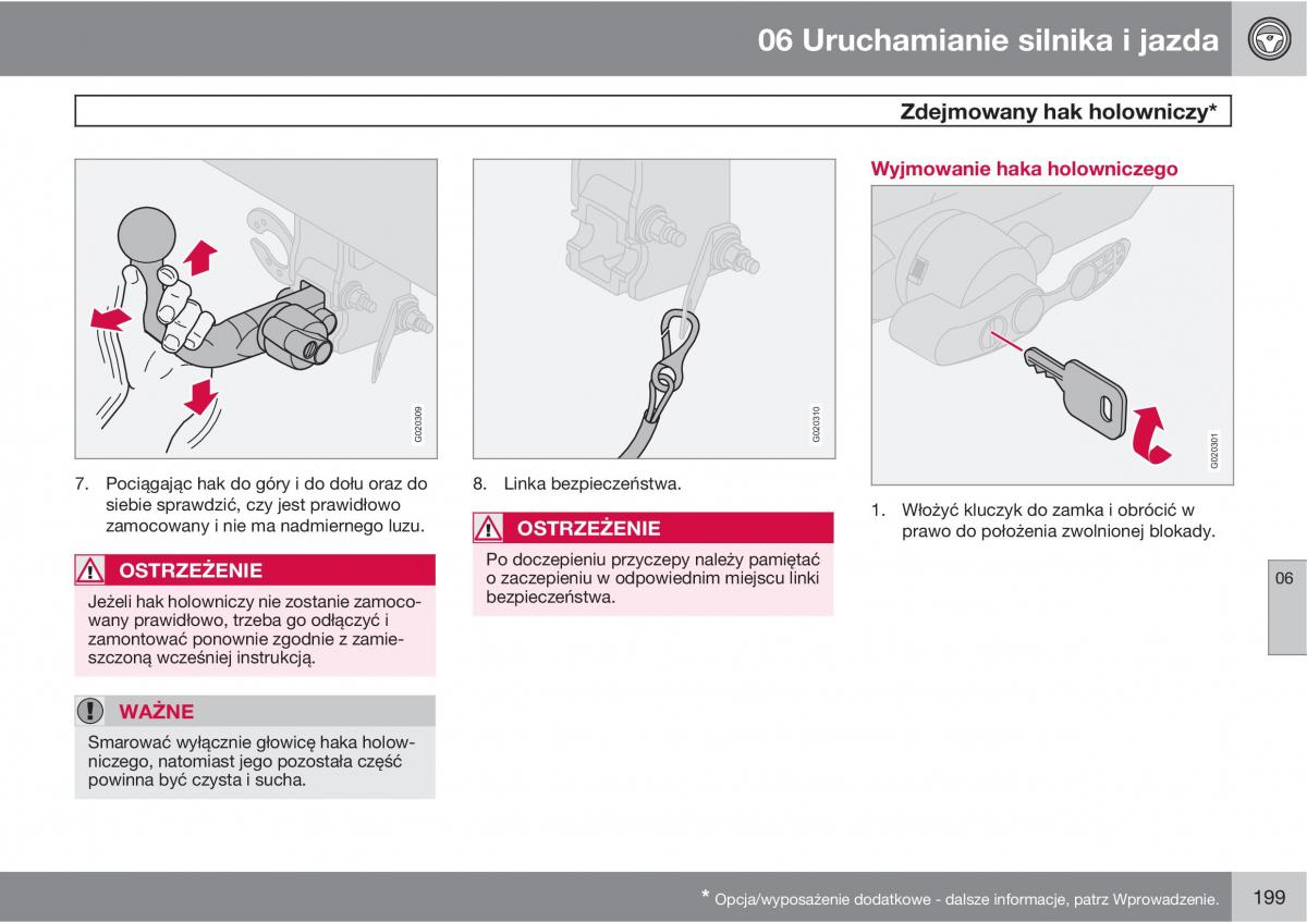 Volvo C70 M II 2 instrukcja obslugi / page 201