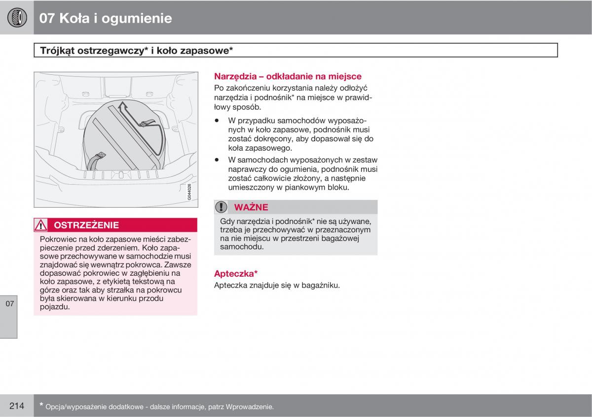 Volvo C70 M II 2 instrukcja obslugi / page 216