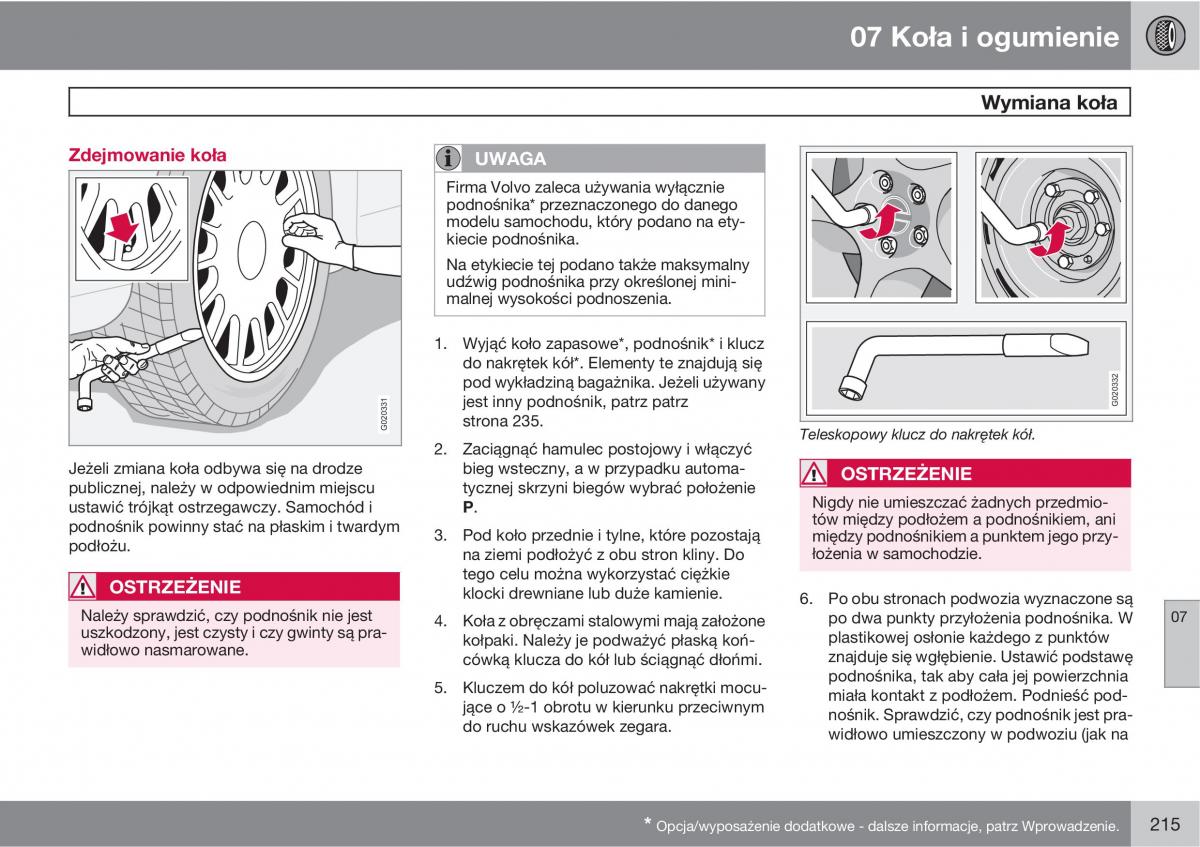 Volvo C70 M II 2 instrukcja obslugi / page 217