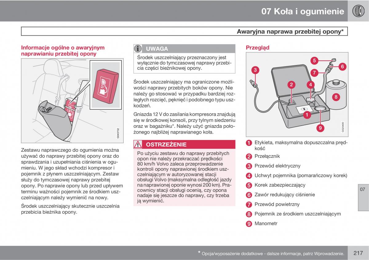 Volvo C70 M II 2 instrukcja obslugi / page 219