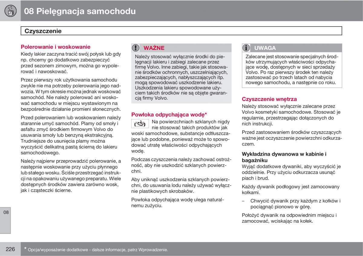 Volvo C70 M II 2 instrukcja obslugi / page 228