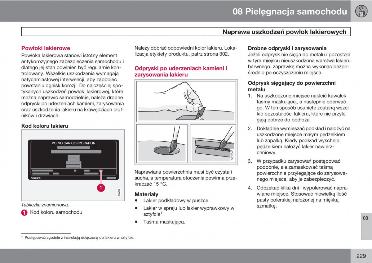 Volvo C70 M II 2 instrukcja obslugi / page 231