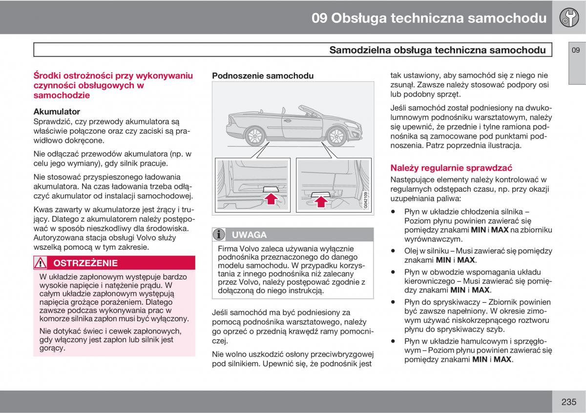 Volvo C70 M II 2 instrukcja obslugi / page 237