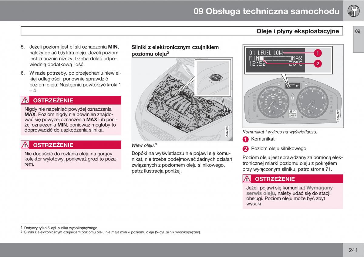 Volvo C70 M II 2 instrukcja obslugi / page 243