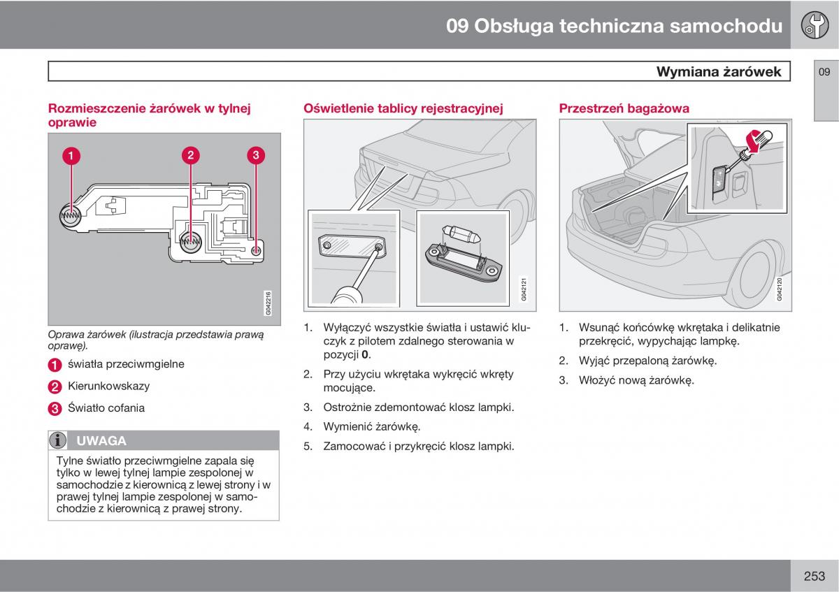 Volvo C70 M II 2 instrukcja obslugi / page 255