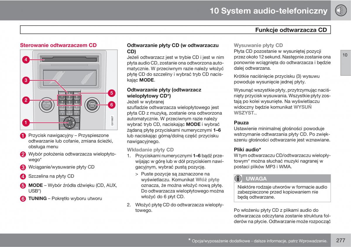 Volvo C70 M II 2 instrukcja obslugi / page 279