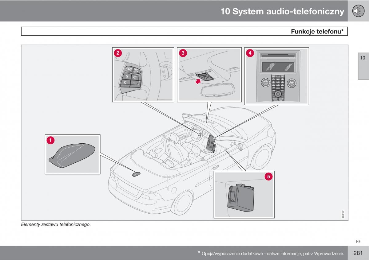 Volvo C70 M II 2 instrukcja obslugi / page 283