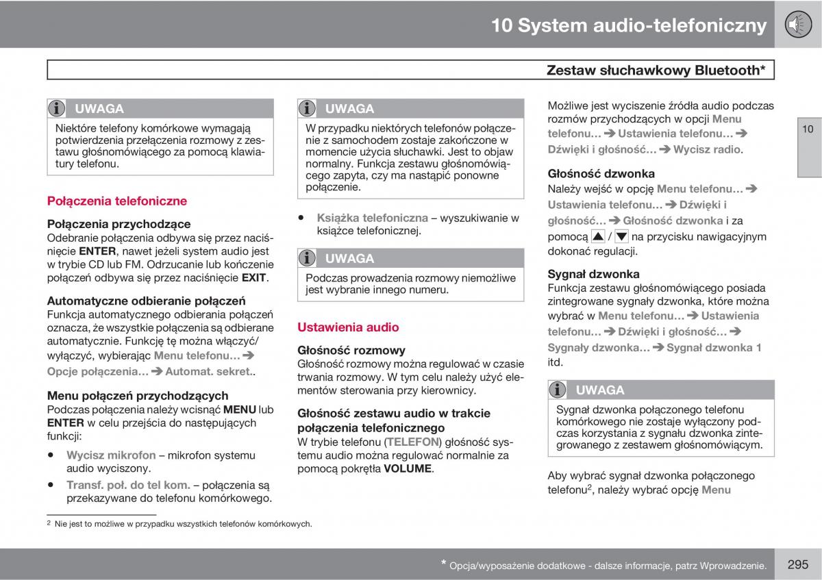 Volvo C70 M II 2 instrukcja obslugi / page 297