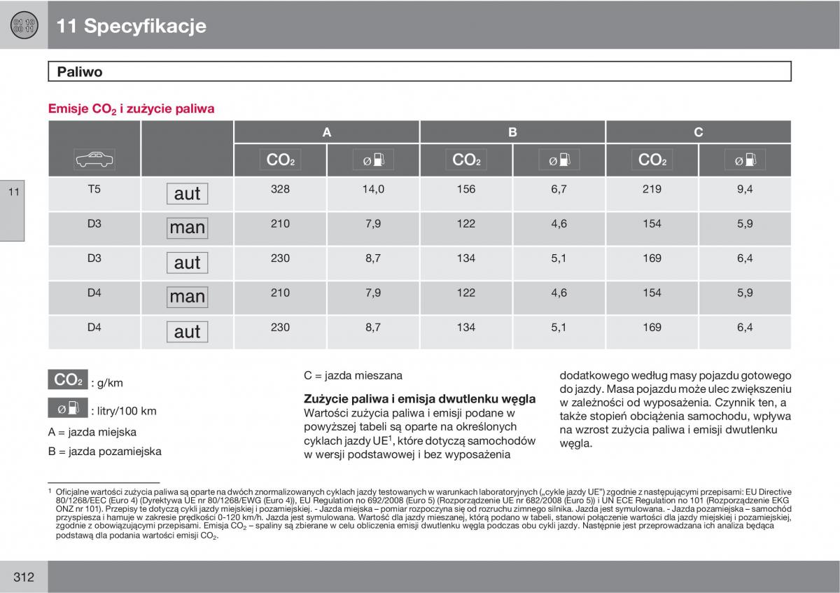 Volvo C70 M II 2 instrukcja obslugi / page 314