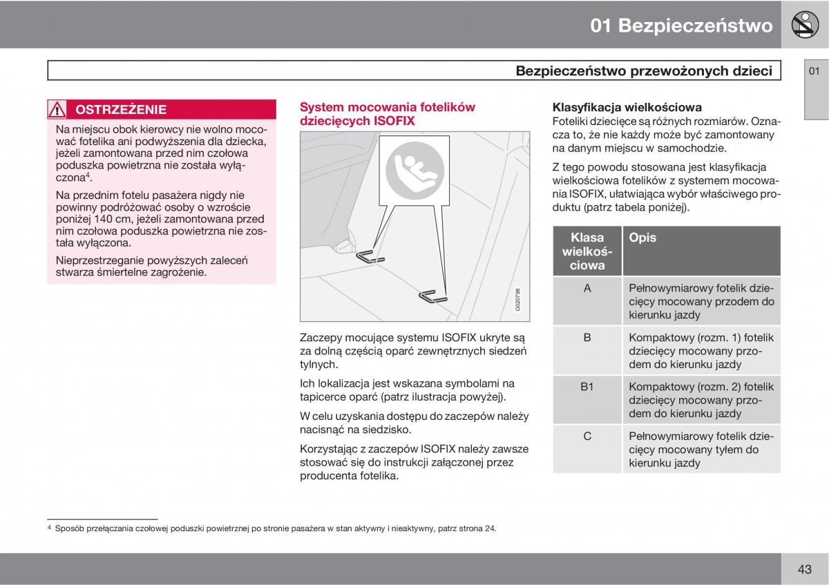 Volvo C70 M II 2 instrukcja obslugi / page 45