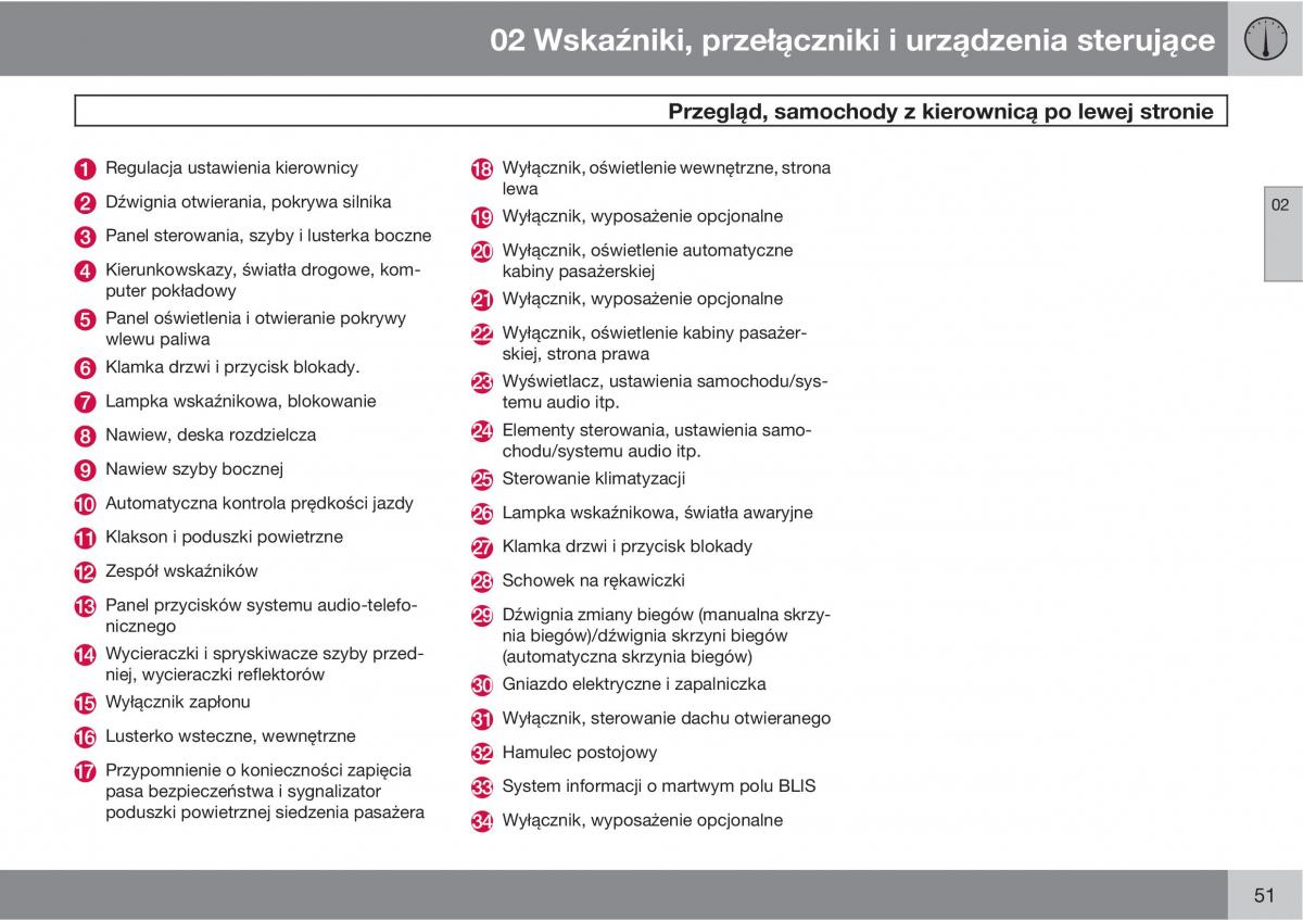 Volvo C70 M II 2 instrukcja obslugi / page 53