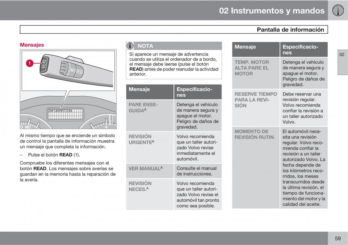 Volvo C70 M II 2 manual del propietario / page 61