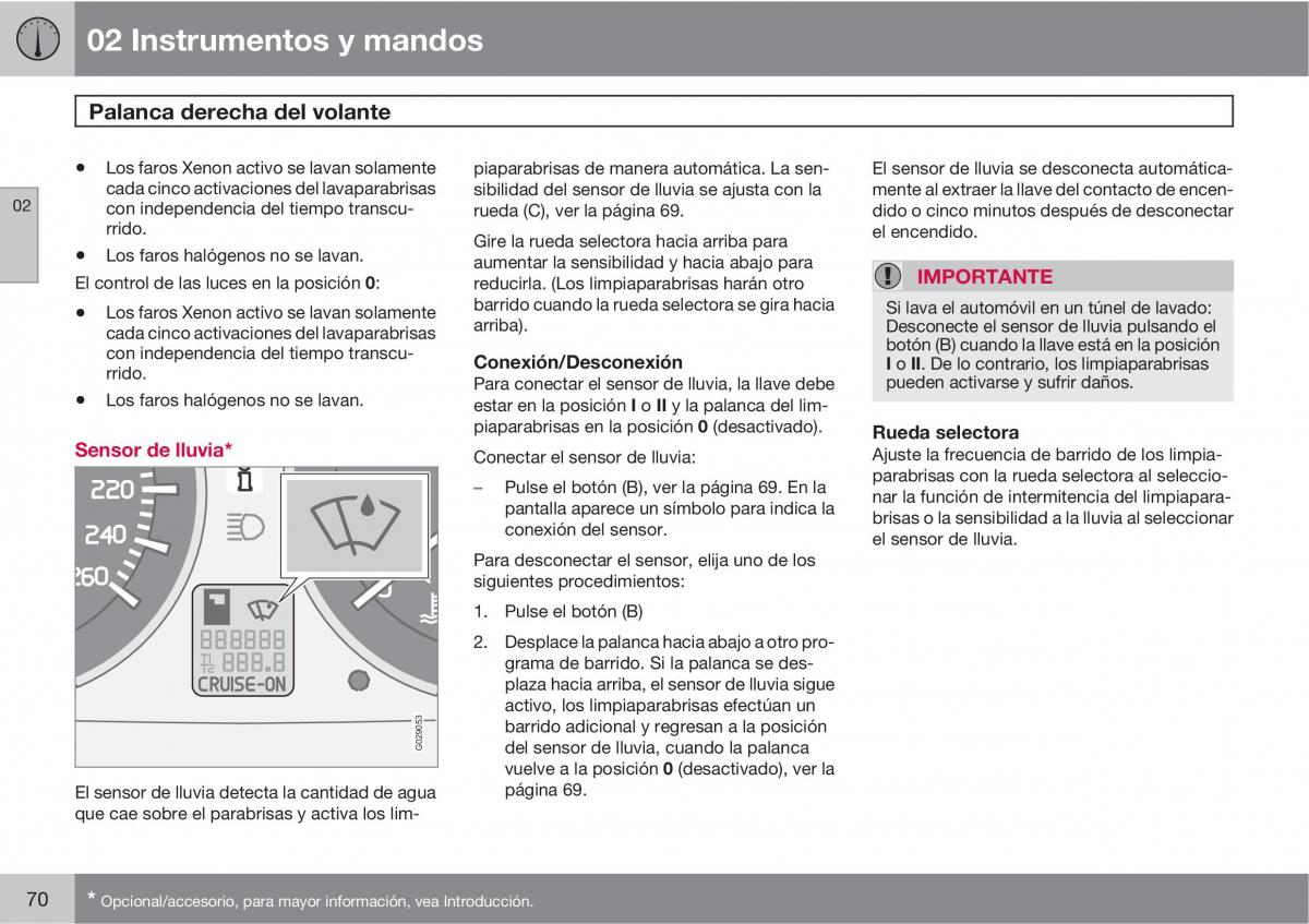 Volvo C70 M II 2 manual del propietario / page 72