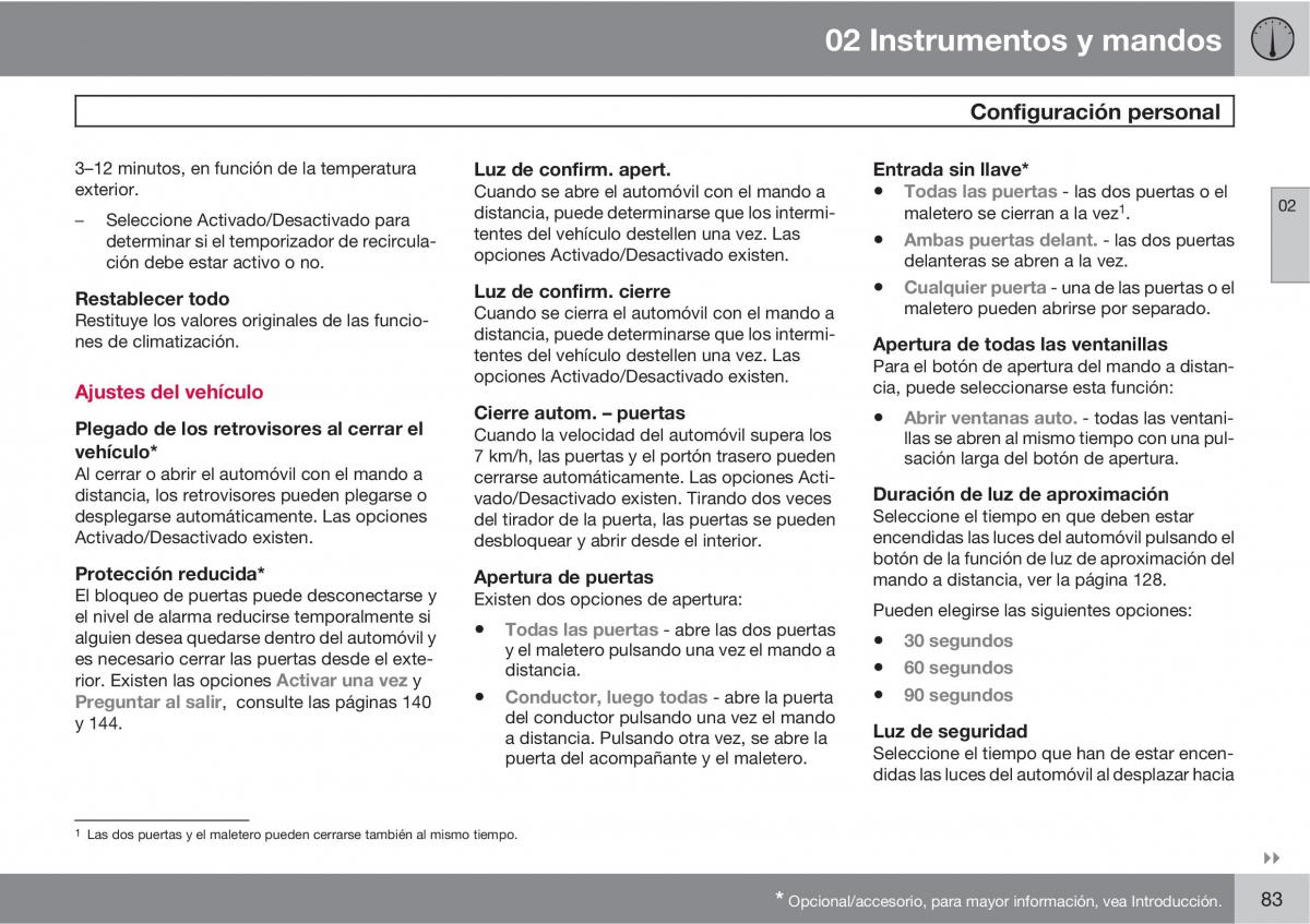 Volvo C70 M II 2 manual del propietario / page 85