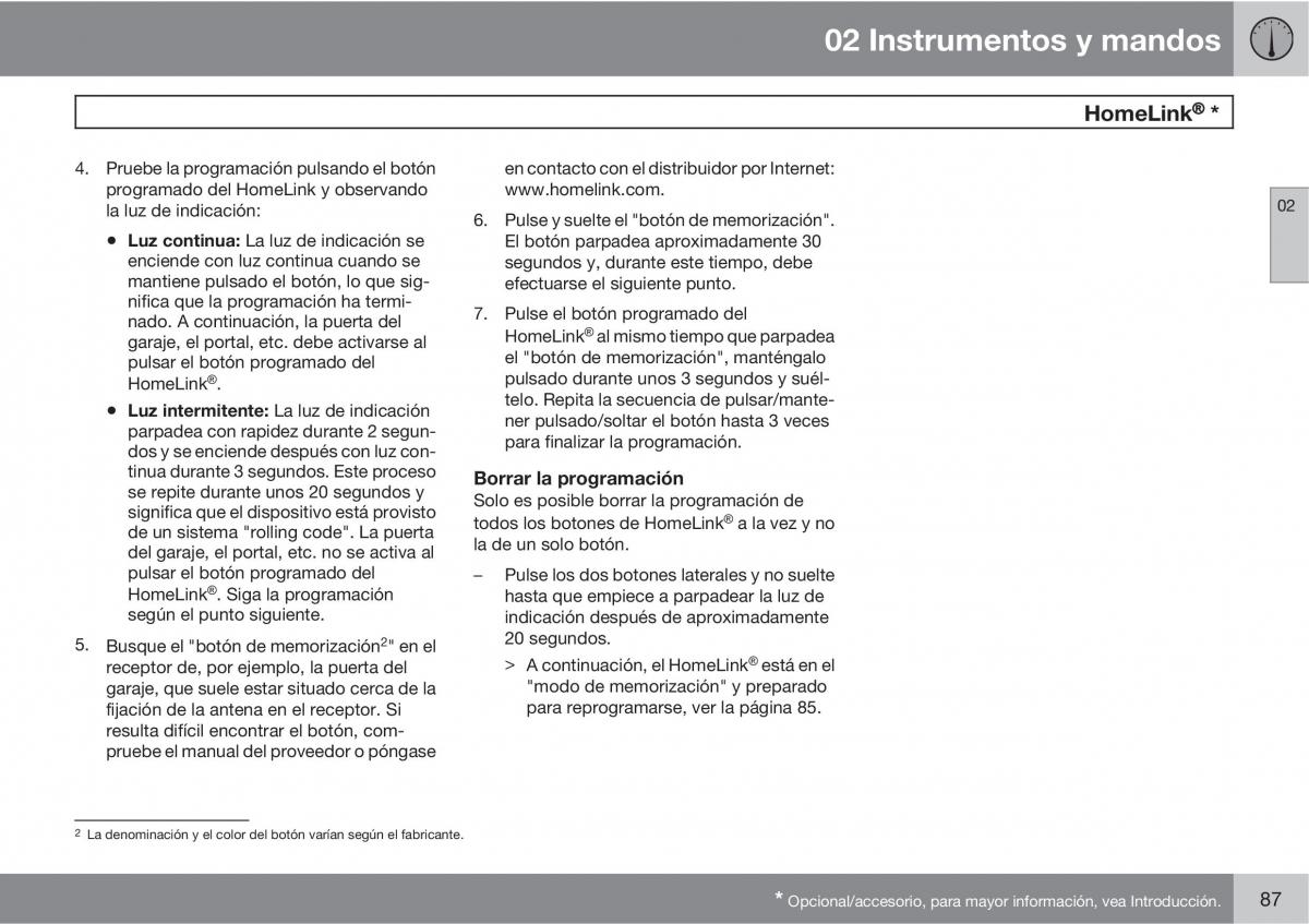 Volvo C70 M II 2 manual del propietario / page 89