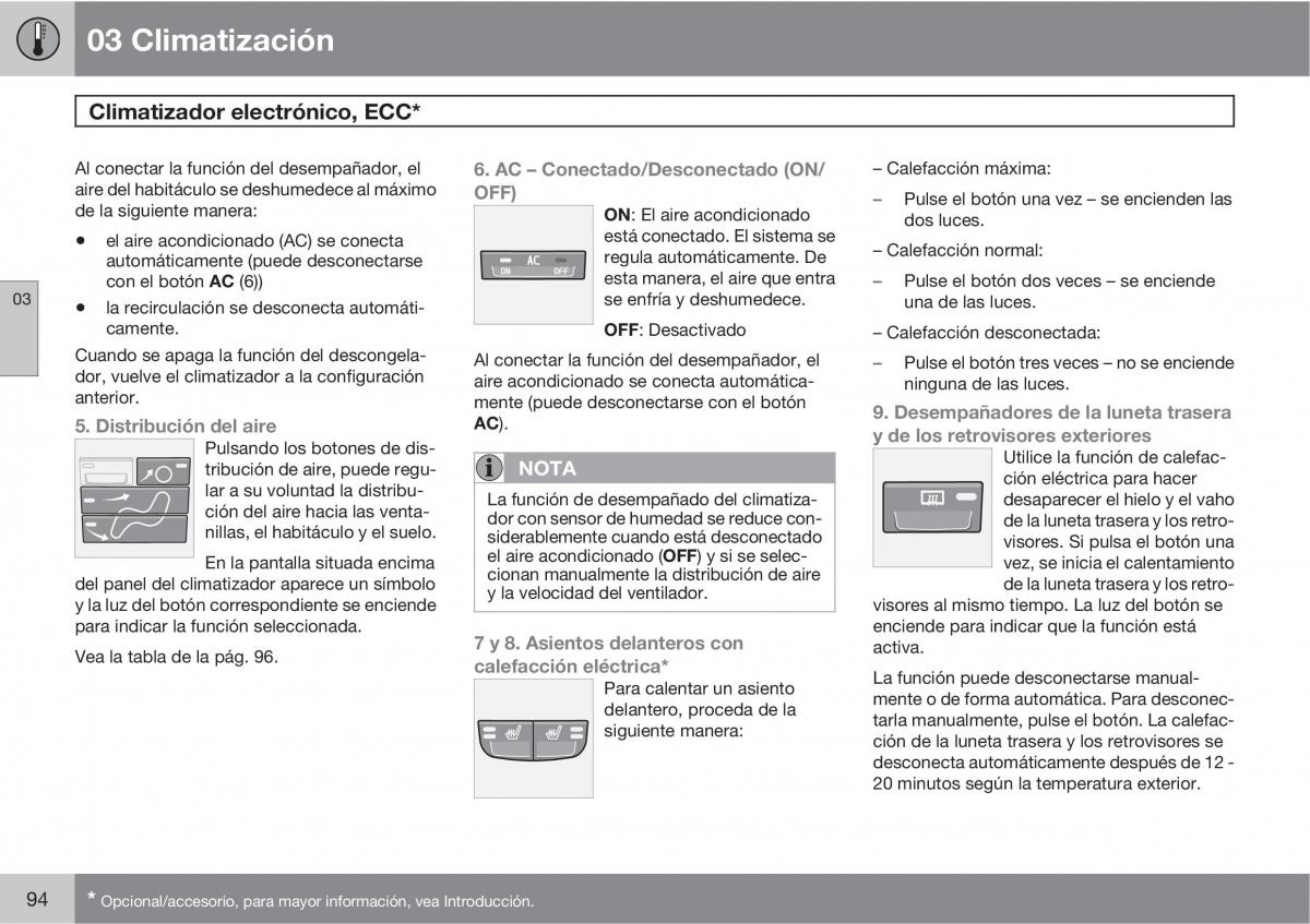 Volvo C70 M II 2 manual del propietario / page 96