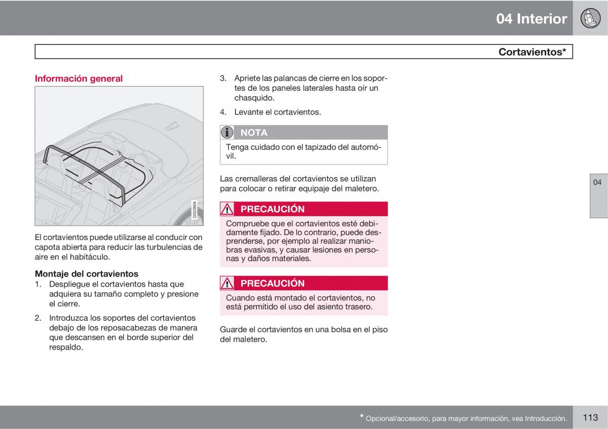 Volvo C70 M II 2 manual del propietario / page 115