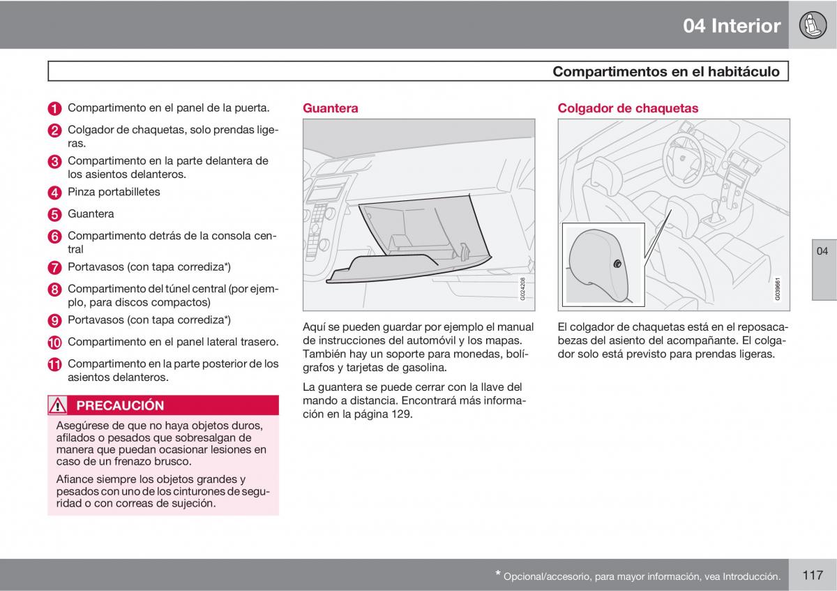 Volvo C70 M II 2 manual del propietario / page 119