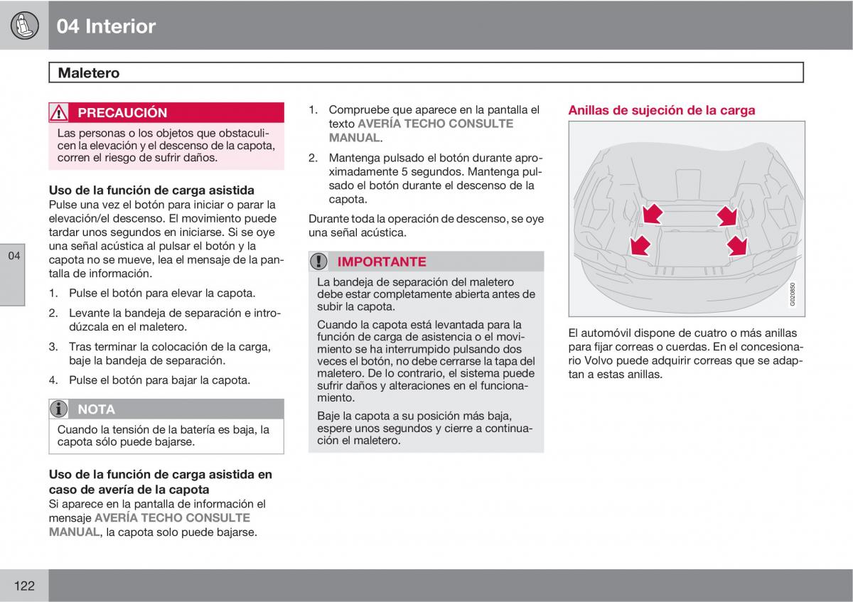 Volvo C70 M II 2 manual del propietario / page 124