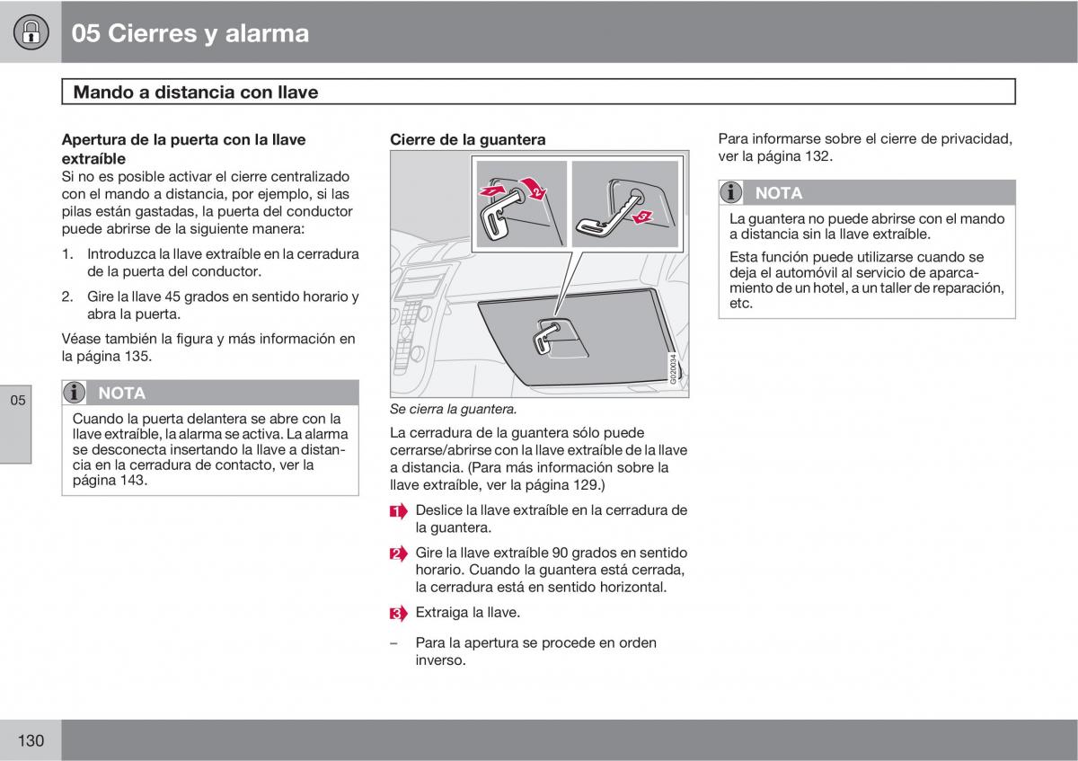 Volvo C70 M II 2 manual del propietario / page 132