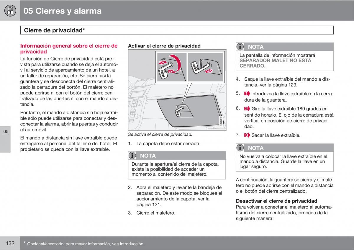 Volvo C70 M II 2 manual del propietario / page 134