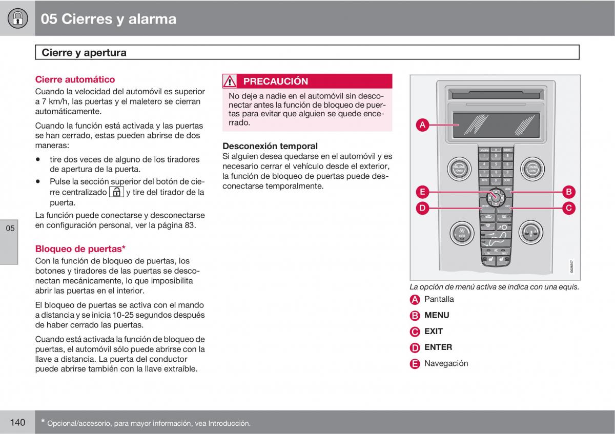 Volvo C70 M II 2 manual del propietario / page 142