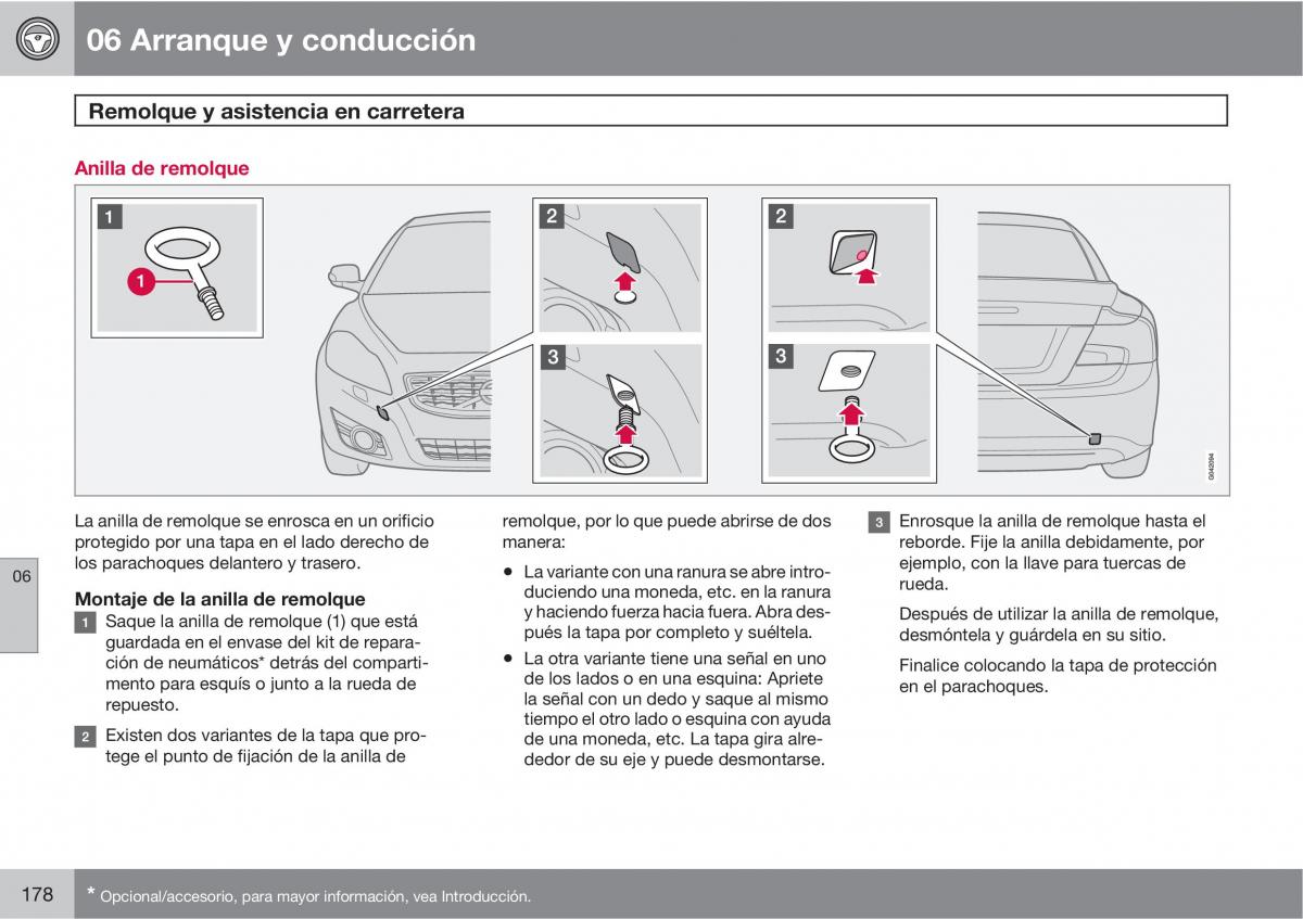 Volvo C70 M II 2 manual del propietario / page 180