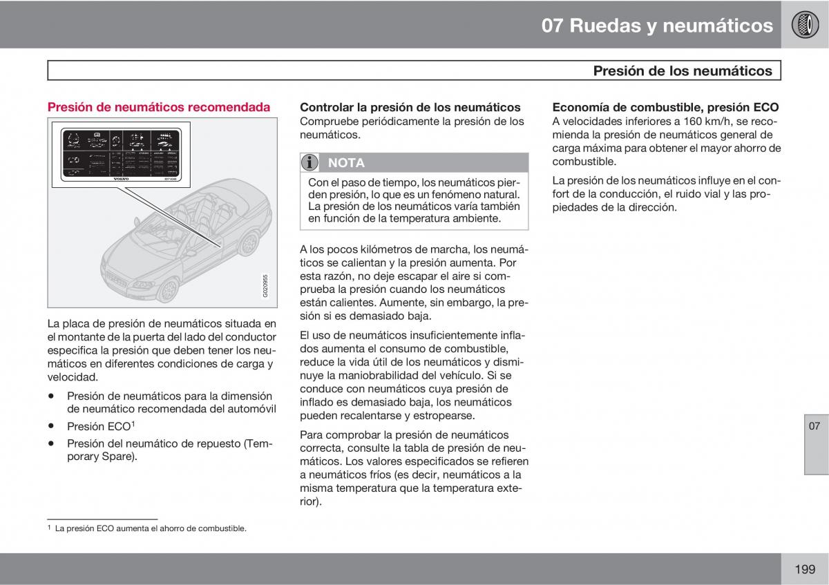 Volvo C70 M II 2 manual del propietario / page 201