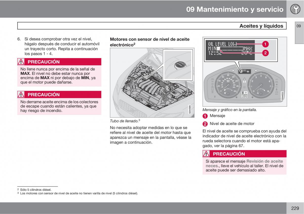 Volvo C70 M II 2 manual del propietario / page 231