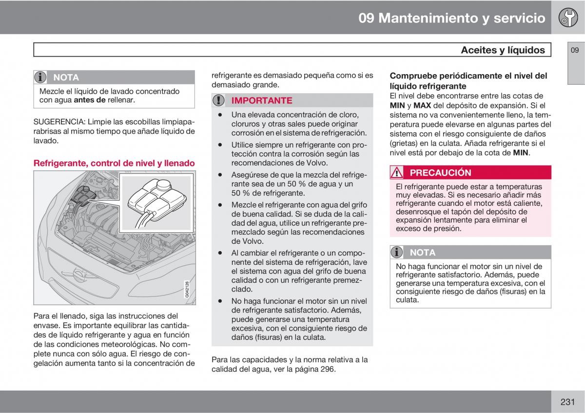 Volvo C70 M II 2 manual del propietario / page 233