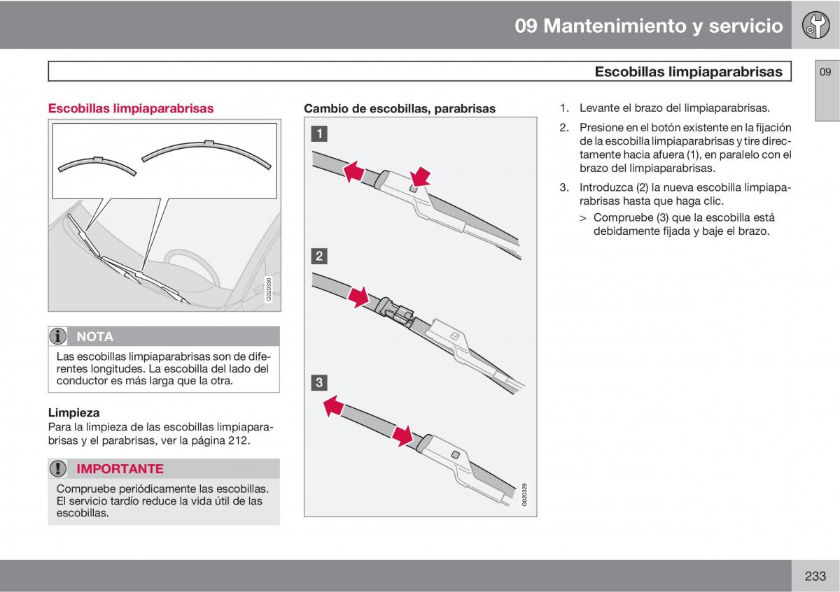 Volvo C70 M II 2 manual del propietario / page 235