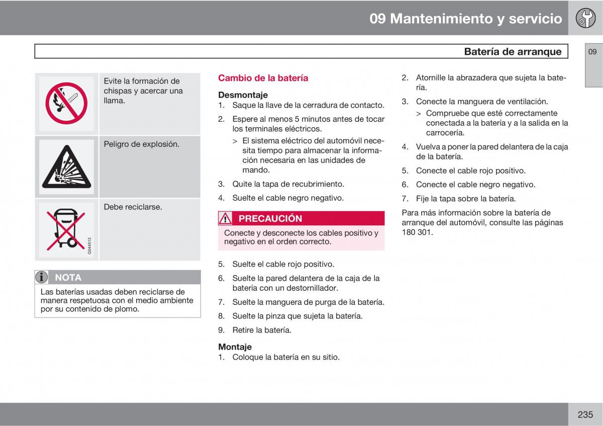 Volvo C70 M II 2 manual del propietario / page 237