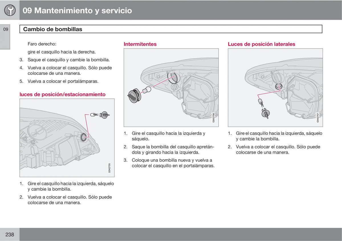 Volvo C70 M II 2 manual del propietario / page 240