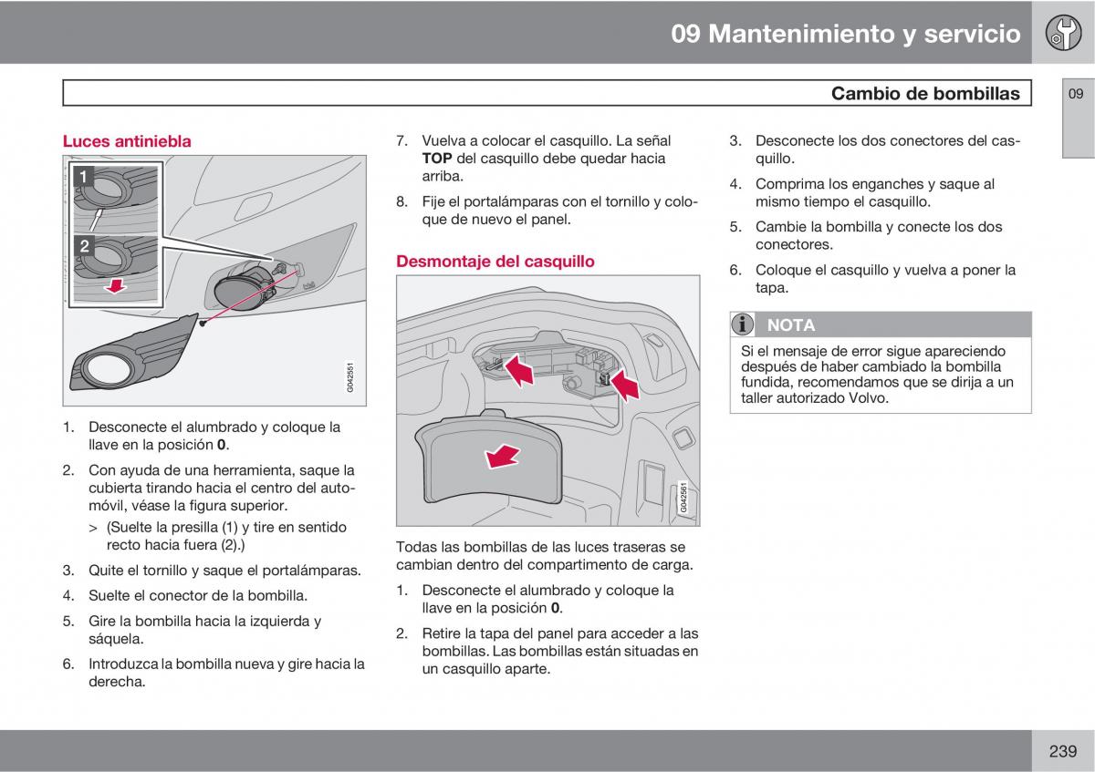 Volvo C70 M II 2 manual del propietario / page 241