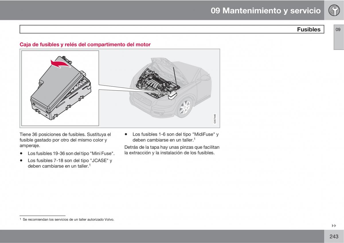 Volvo C70 M II 2 manual del propietario / page 245