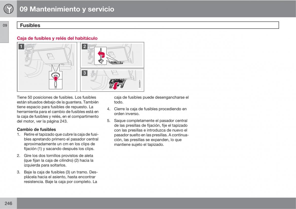 Volvo C70 M II 2 manual del propietario / page 248