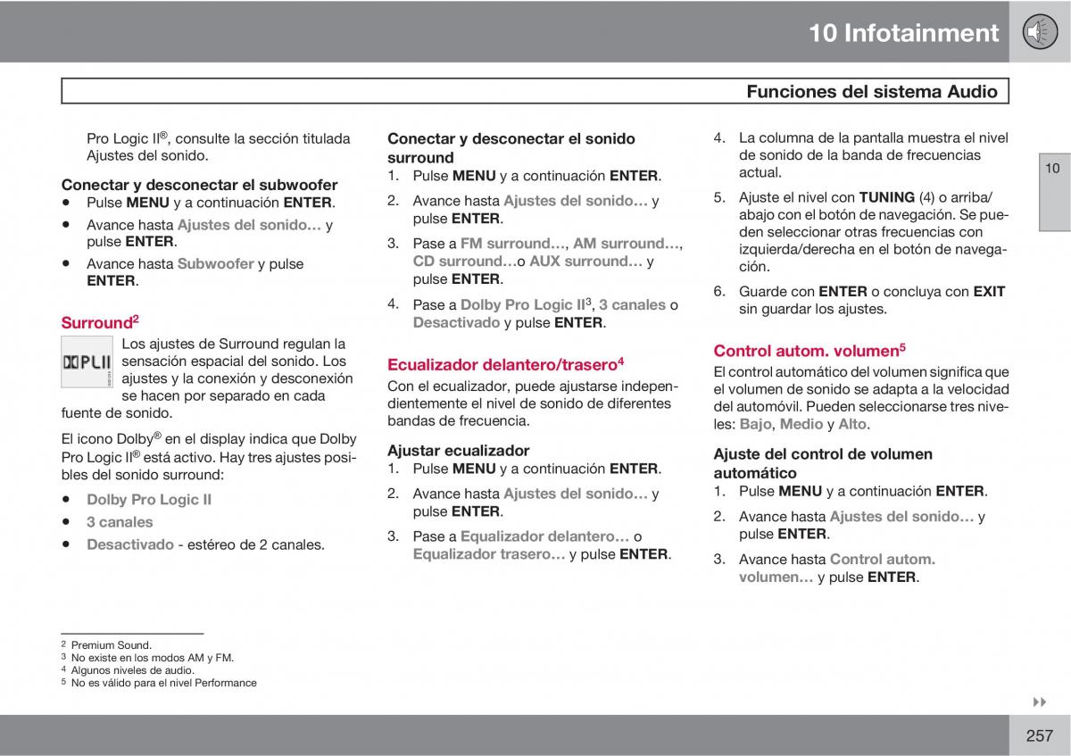 Volvo C70 M II 2 manual del propietario / page 259