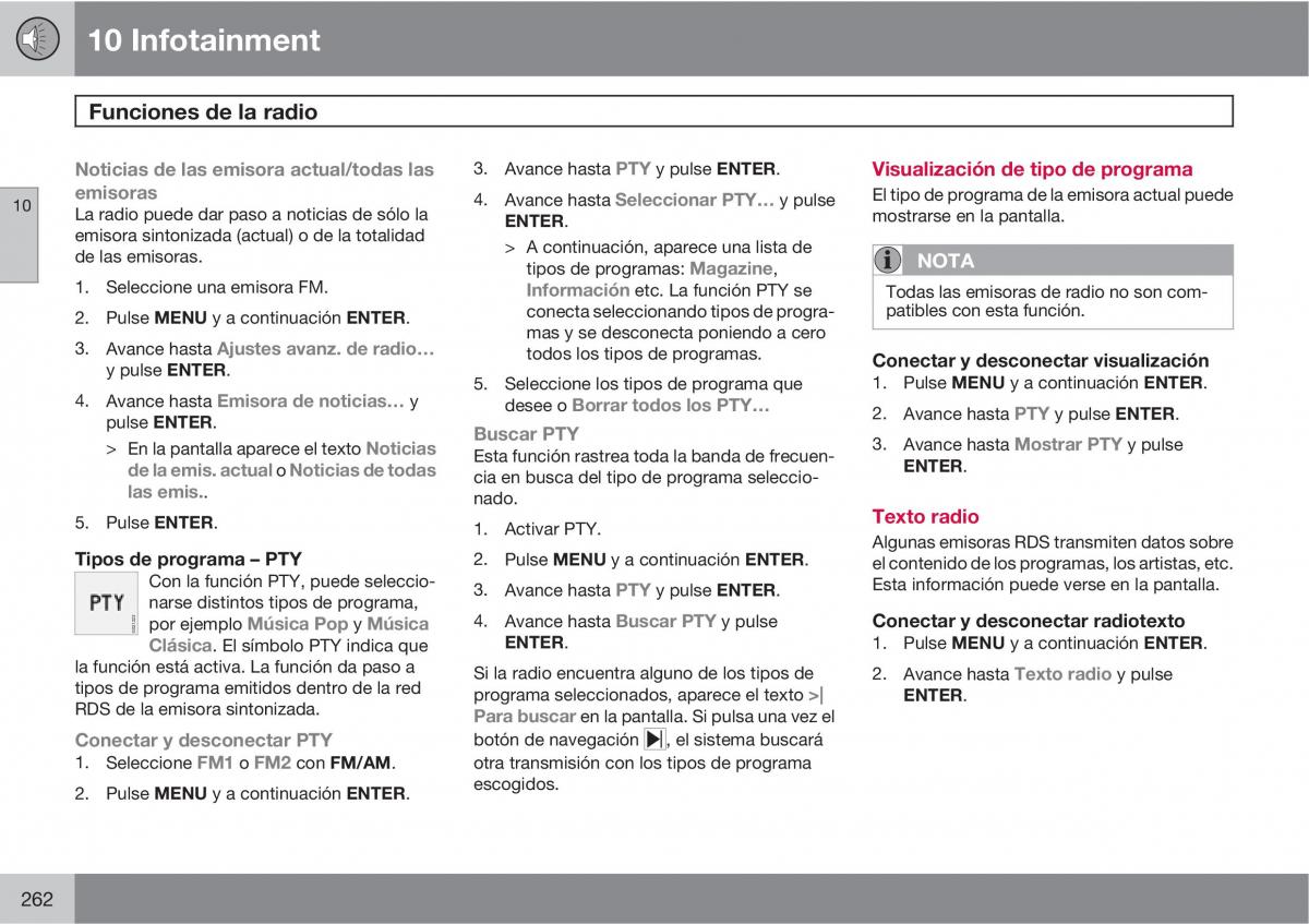 Volvo C70 M II 2 manual del propietario / page 264