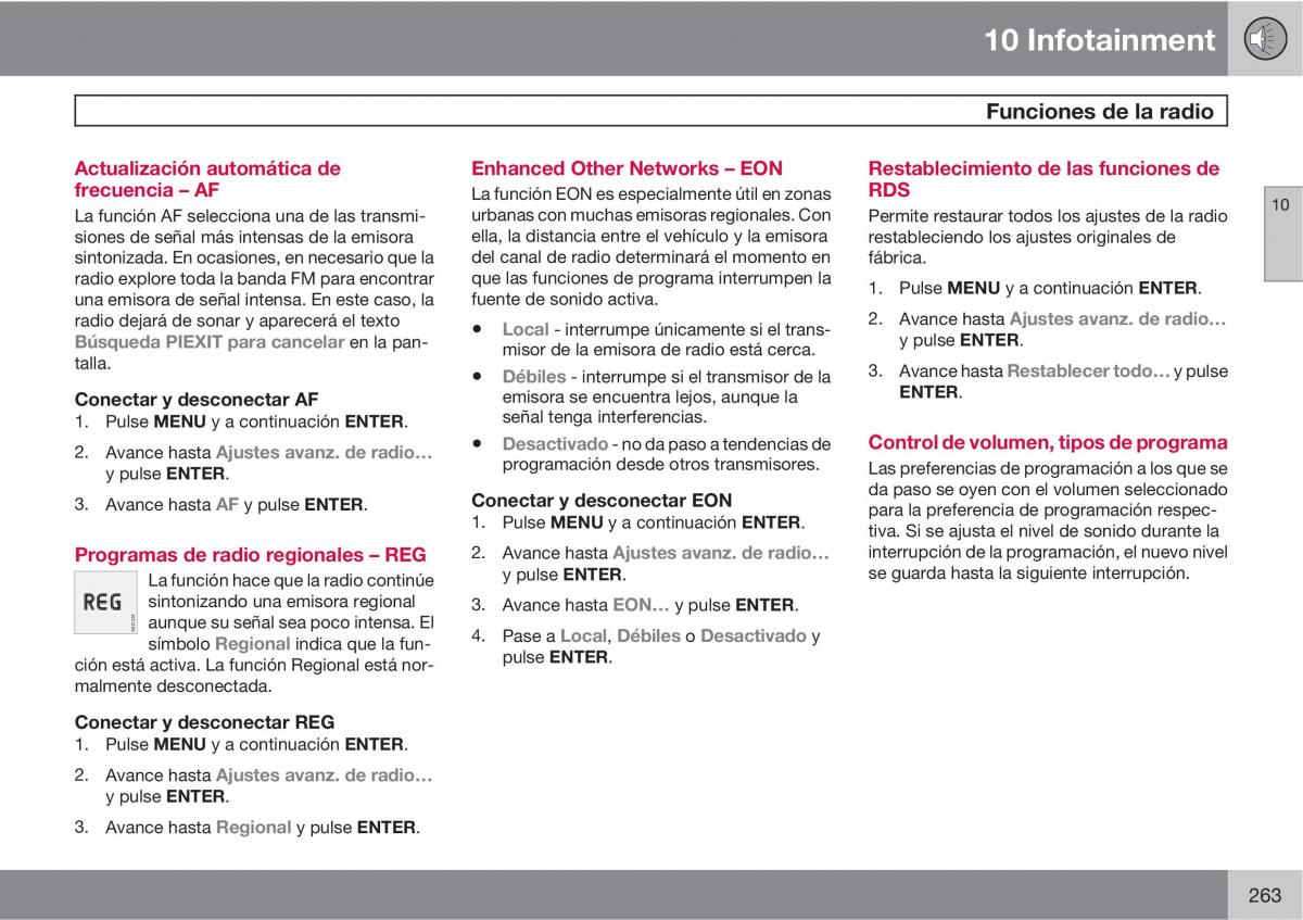 Volvo C70 M II 2 manual del propietario / page 265