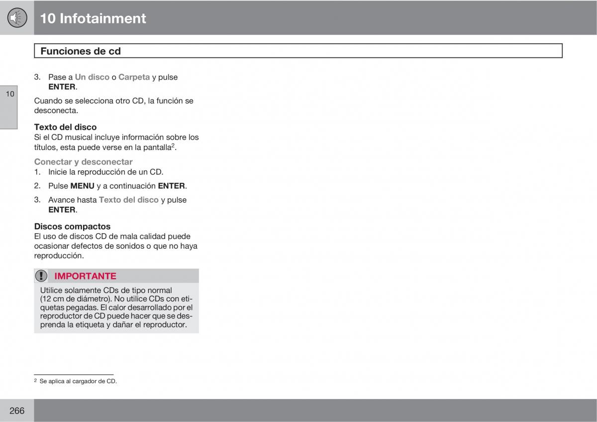 Volvo C70 M II 2 manual del propietario / page 268