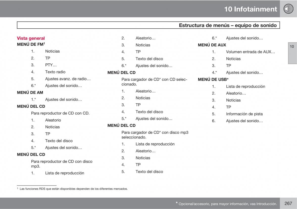 Volvo C70 M II 2 manual del propietario / page 269