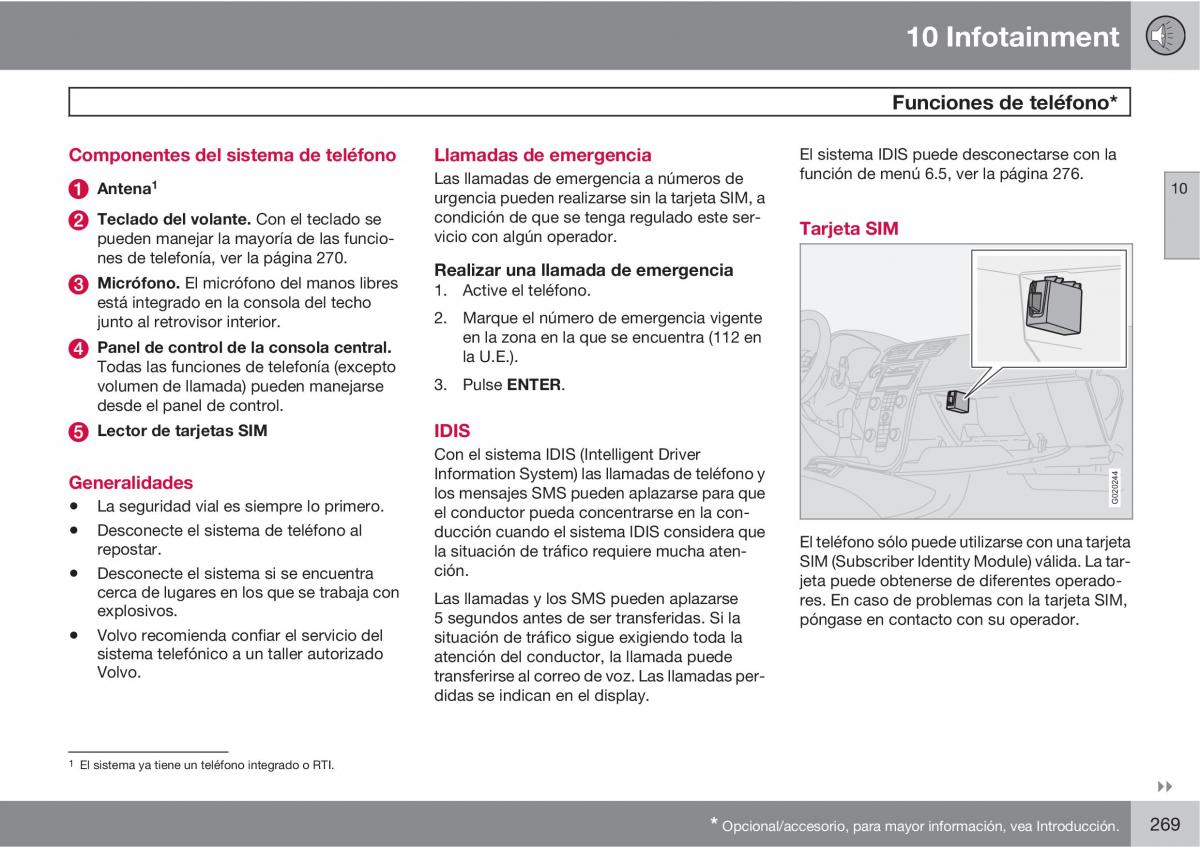 Volvo C70 M II 2 manual del propietario / page 271